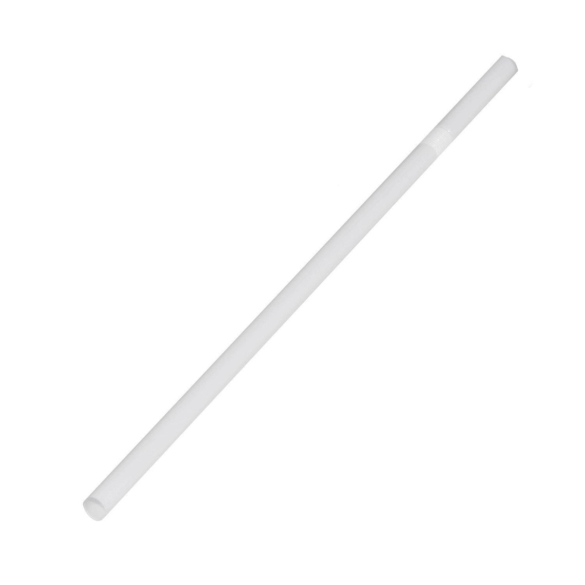 7.75 Flex Paper Wrapped Plastic Straws, White
